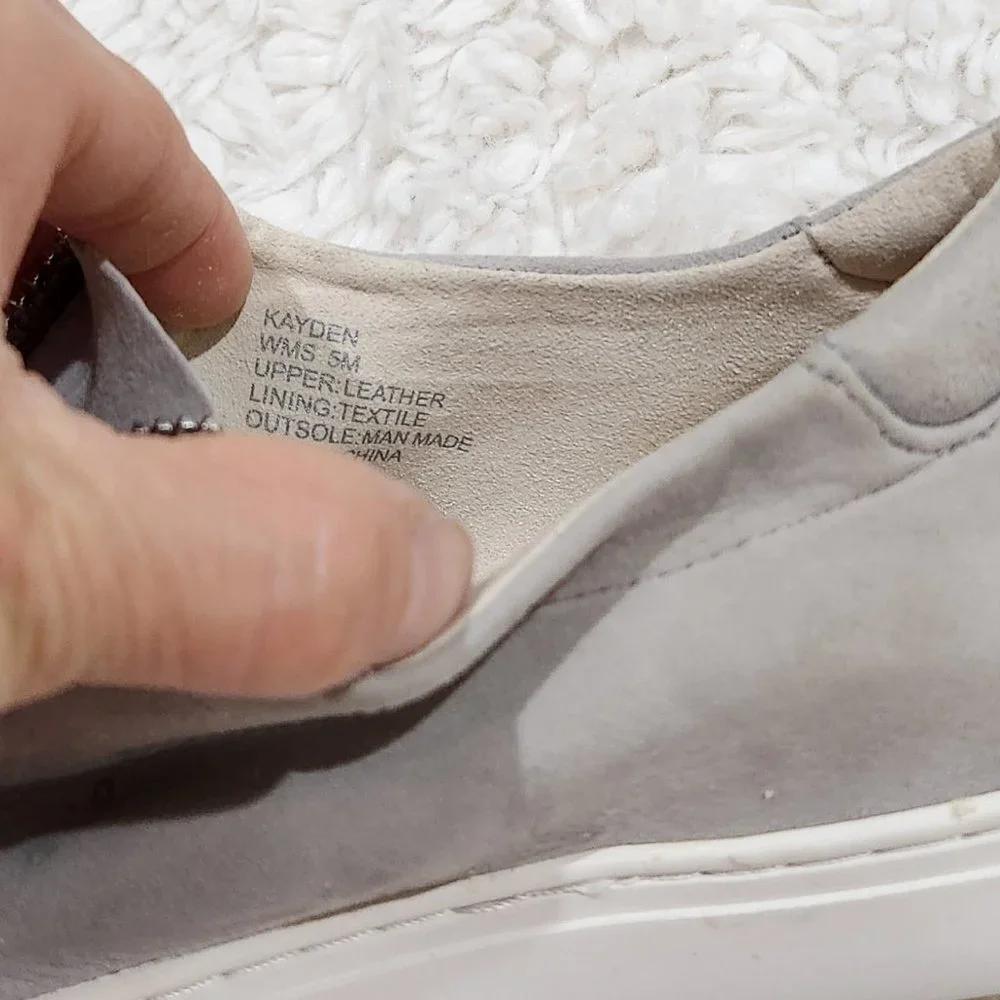 ❤️2/$18 Kenneth Cole New York Kayden Slip On Leather Zip Front Sneaker 5M